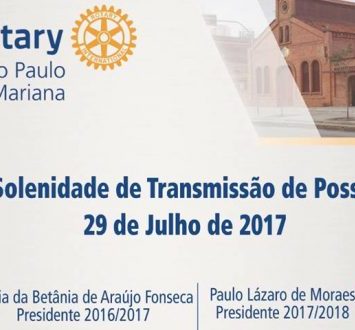 Transmissão e Posse – Rotary Club de São Paulo-Vila Mariana